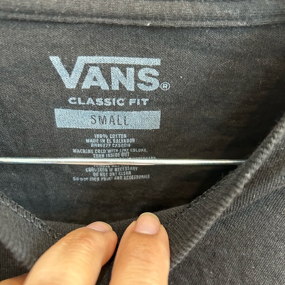 Vans Black Short Sleeve Tee 🌎 size S, GUC - Picture 3 of 4